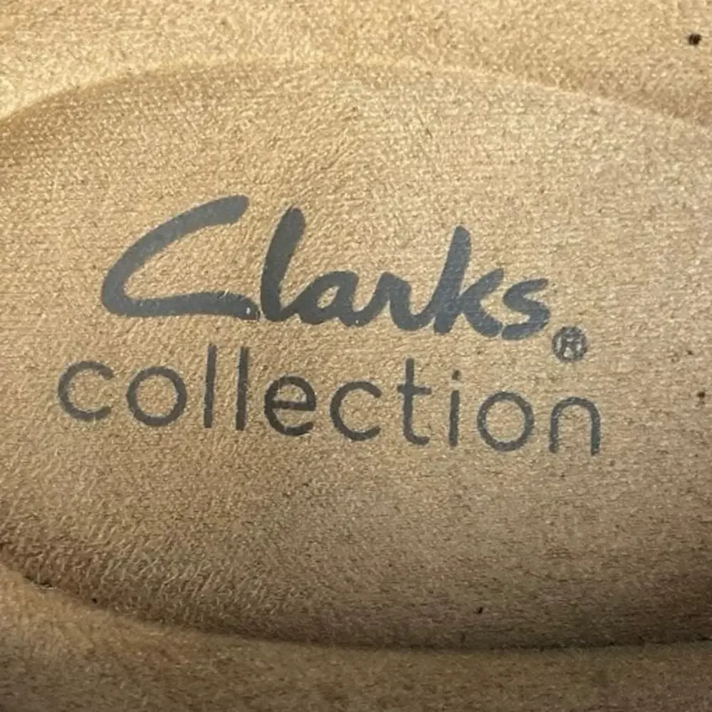 Clarks Women’s Angie Pearl Black Leather Slip On Loafers Size-10M